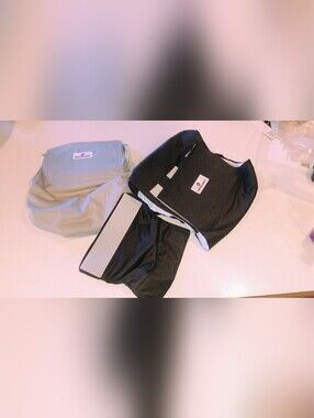 Pet Parents Belly Bands For Dogs... Black & Light Gray